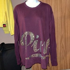 PINK Bling long sleeve shirt